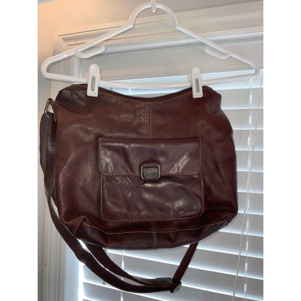 Jack George’s Leather Voyager Flap Pocket Hobo Bag